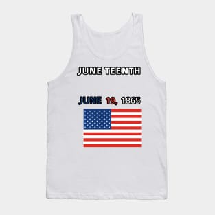 (June Teenth) t-shirt with American flag Tank Top